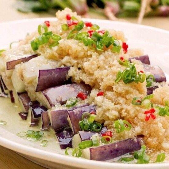 Steamed Eggplant Garlic