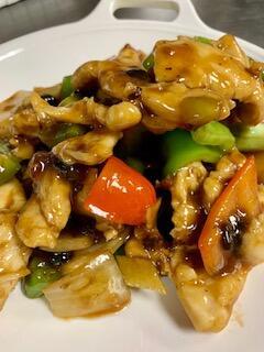 Sliced Chicken In Black Bean Sauce